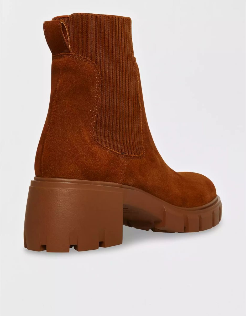 Bottes American Eagle Hayle Plateforme Chelsea Grise Marron Femme | WCU-76339864